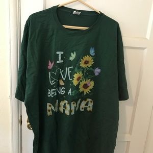I Love Being a Nana, Hunter Green T-Shirt, 3XL